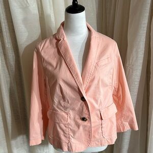 Talbots Petite Pink Jacket perfect for summer and casual work outfit